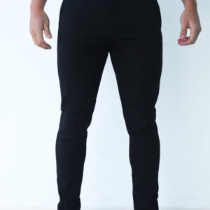 Stretch Black Chinos